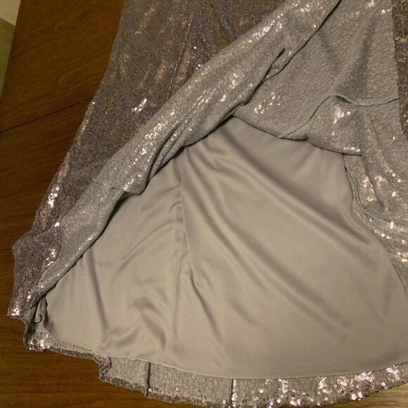 Lulus Lilac Sequin Strapless Maxi Dress NWT Size Medium Holiday Party NYE Gown - Picture 11 of 14